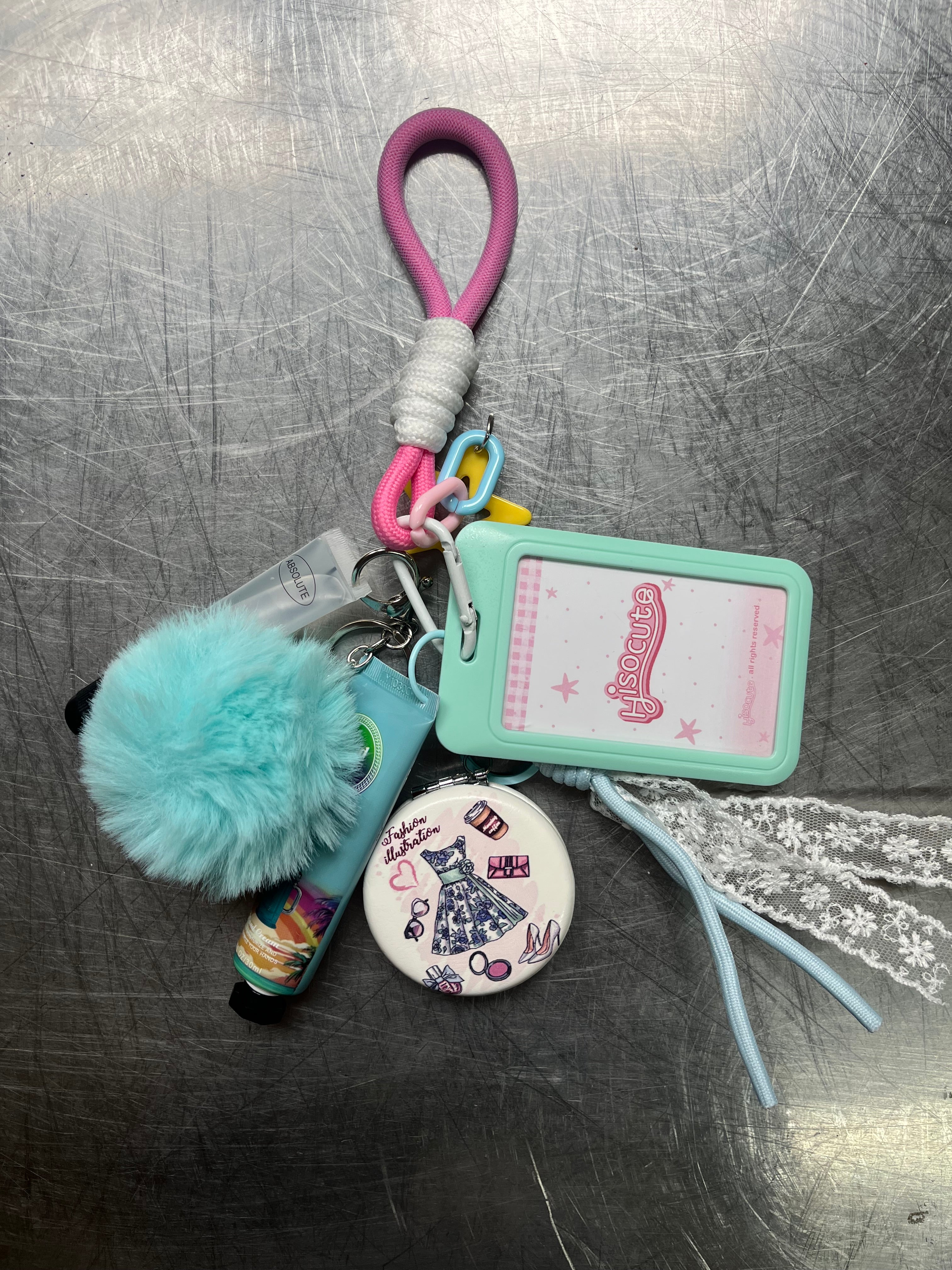 Pretty Plug Keychain - Cyan